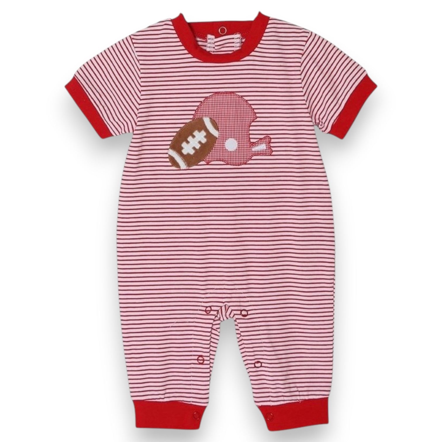 Three Sisters Football Boys Romper Red 869 5307