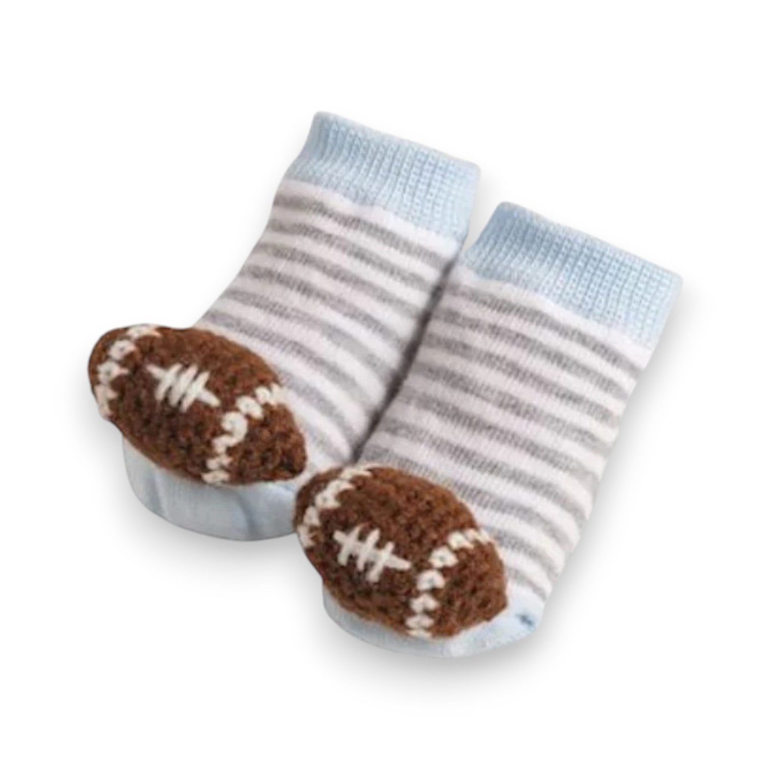Mud Pie crochet rattle toe socks