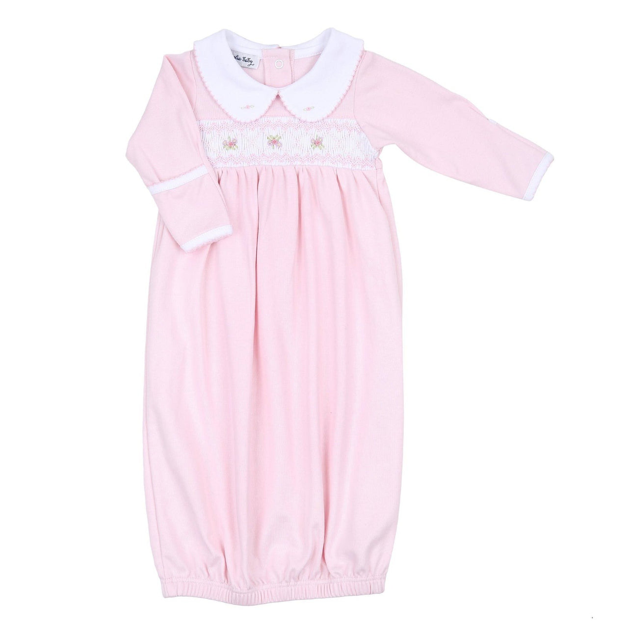 Magnolia Baby Freya and Finn Smocked Collared Gown 5116 5106