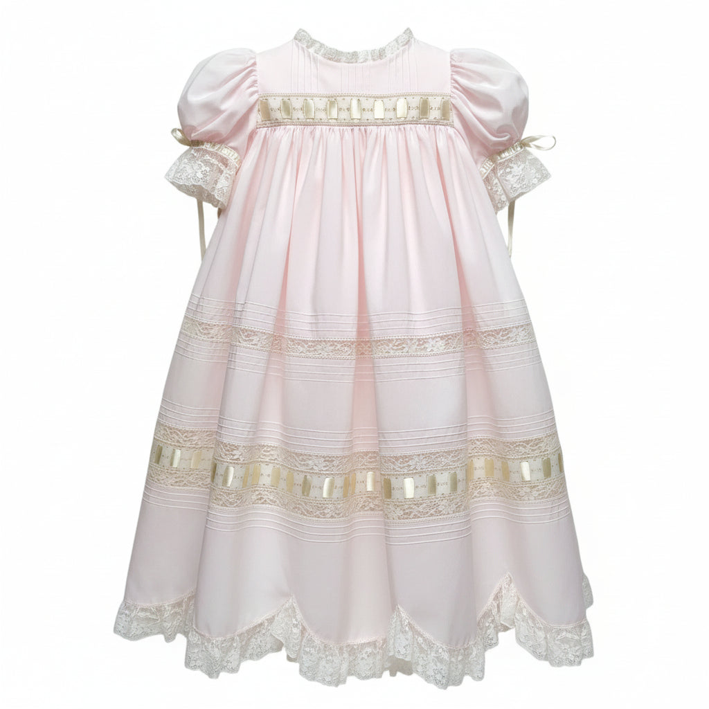 Treasured Memories Pink /Ecru Dress X0101 5007