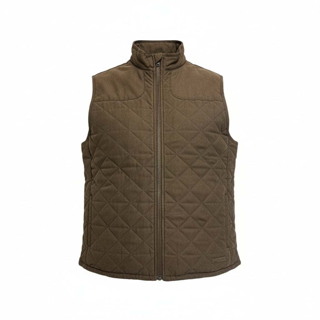 Southern Marsh Youth Lawrence Quilted Vest Stone Brown YOLQV 5208