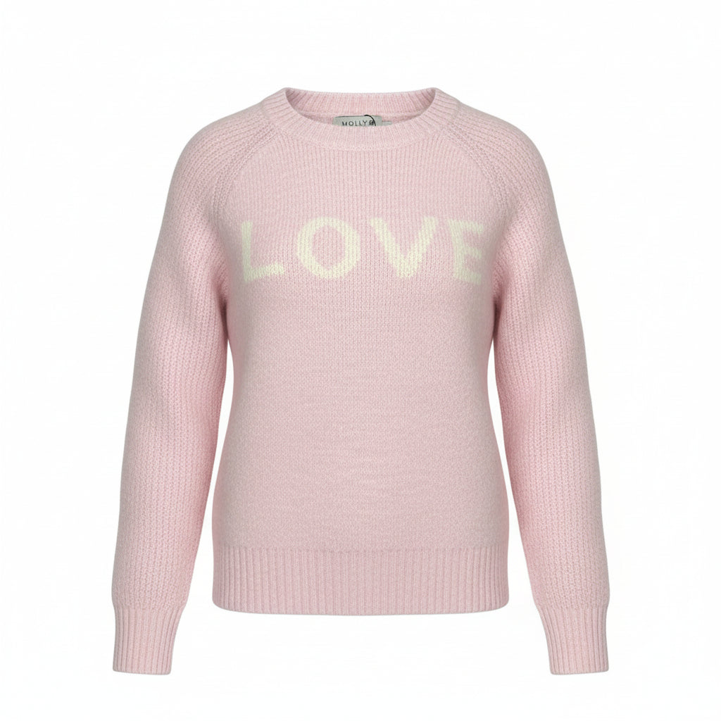 Molly Bracken Pink Love Sweater MMLA147DN 5208