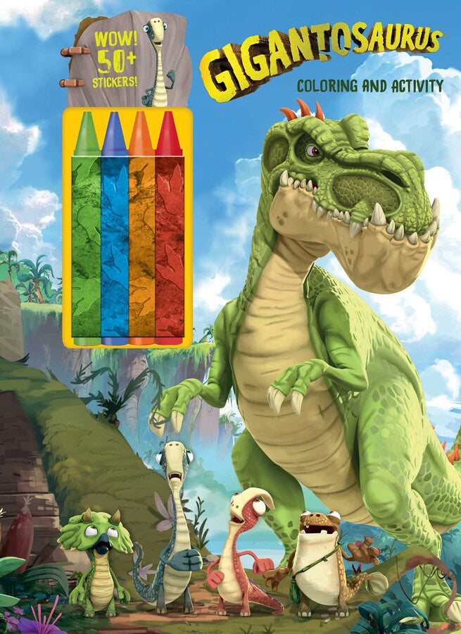 Simon & Schuster Gigantosaurus: Coloring & Activity Book w/ Crayons