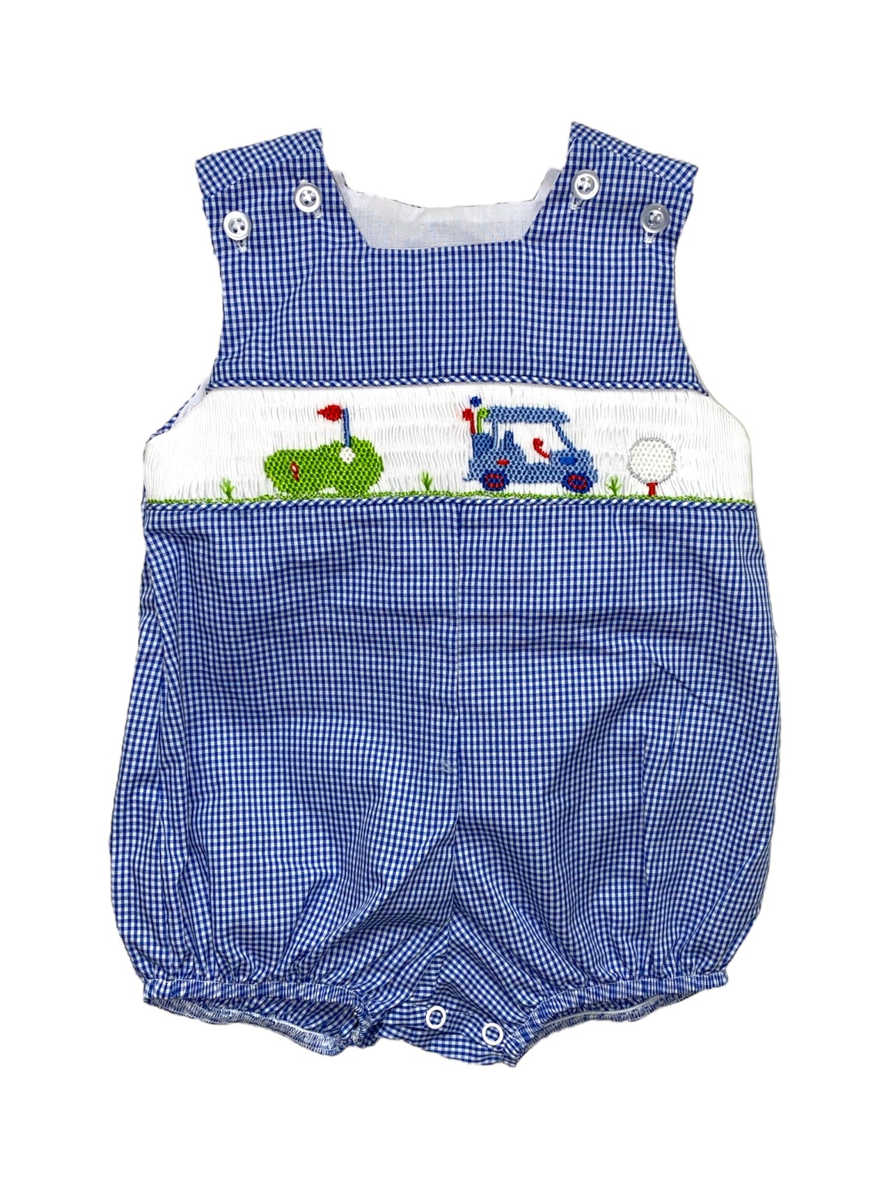 Bailey Boys Smocked Golf Short Infant Bubble 25322-IBS 5202