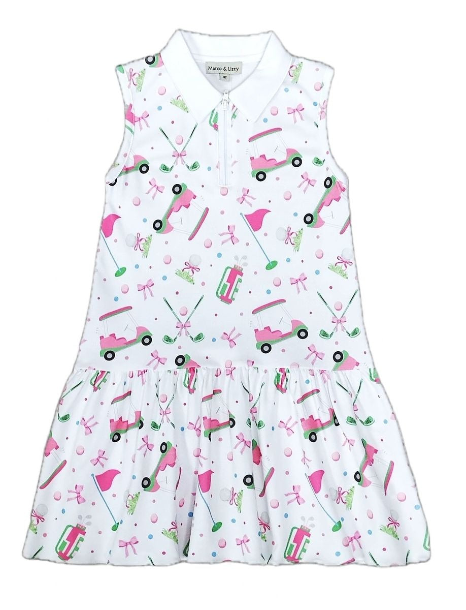 Marco & Lizzy Golf Collection Girl's A-Line Dress M-25-158 5302