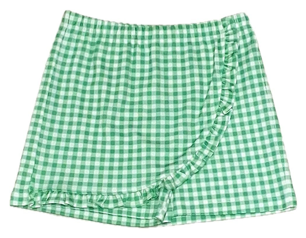 Marco & Lizzy Golf Collection Green Checks Skort M-25-153GSK 5302