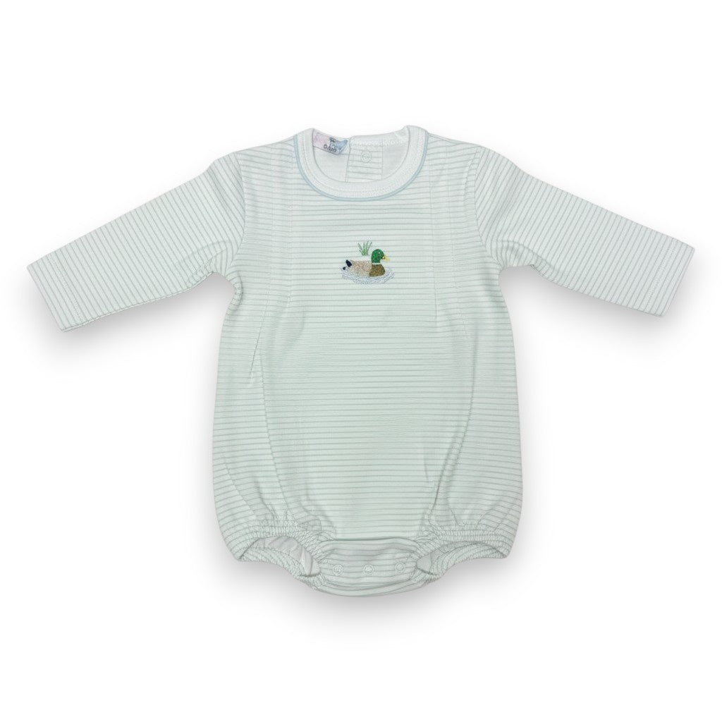 Baby Loren Blue Mallard Duck Pima Long Sleeves Bubble GDK-630L 5309