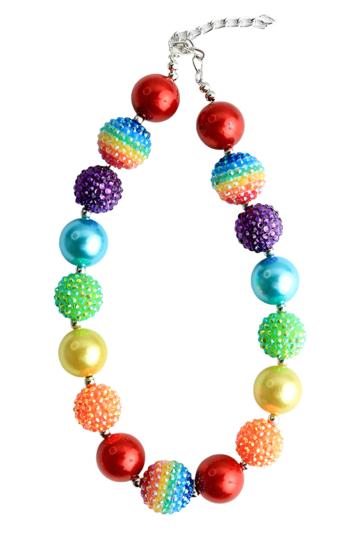 Sparkle Sisters Chunky Rainbow Sparkle Necklace