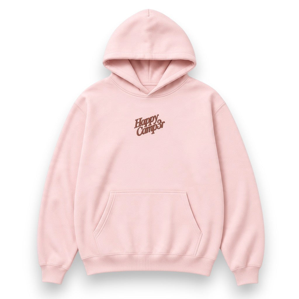 Happy Camper Puff Series Youth Hoodie Light Pink Y300BLPK 5309