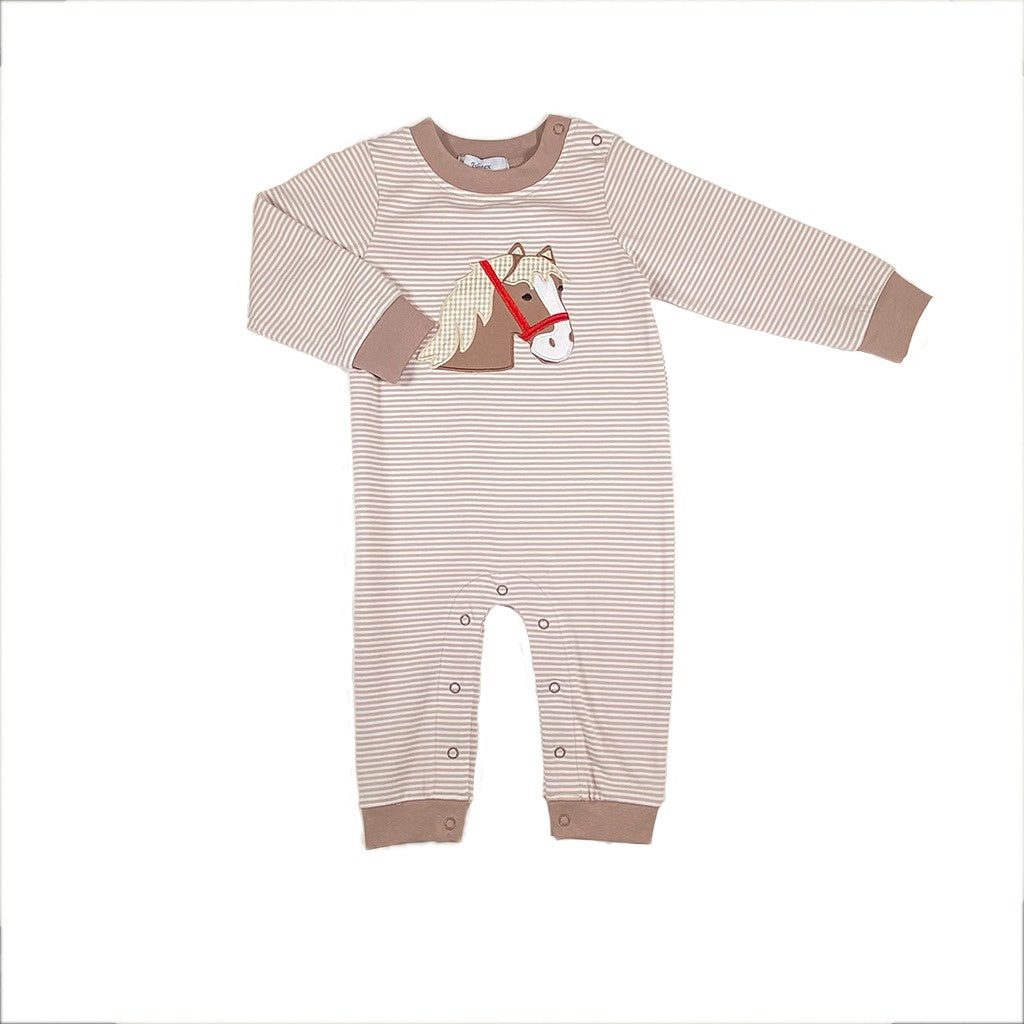 Ishtex Horse Boy's Romper 5F101 5208