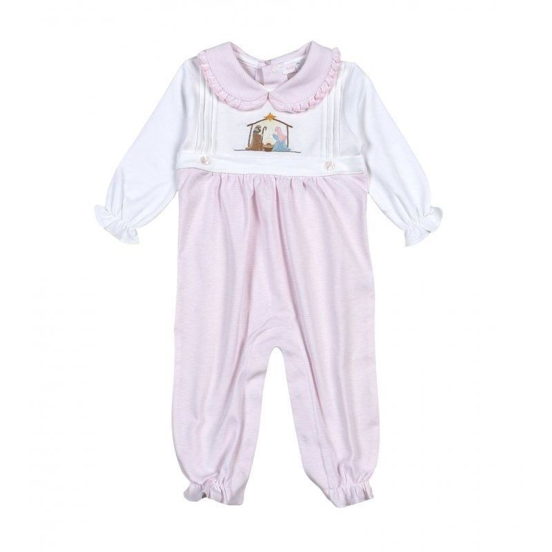 Baby Loren Holly Night Hand Emb Romper 5209