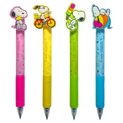 OOLY x Peanuts Black Ink Retractable Gel Pens - Set of 4