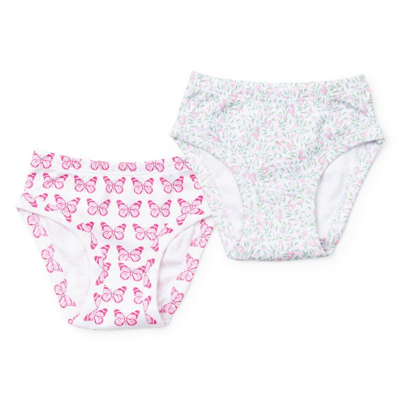 Lila & Hayes Lauren Girls' Underwear Set Garden Soiree/Cartie Butterflies 5301