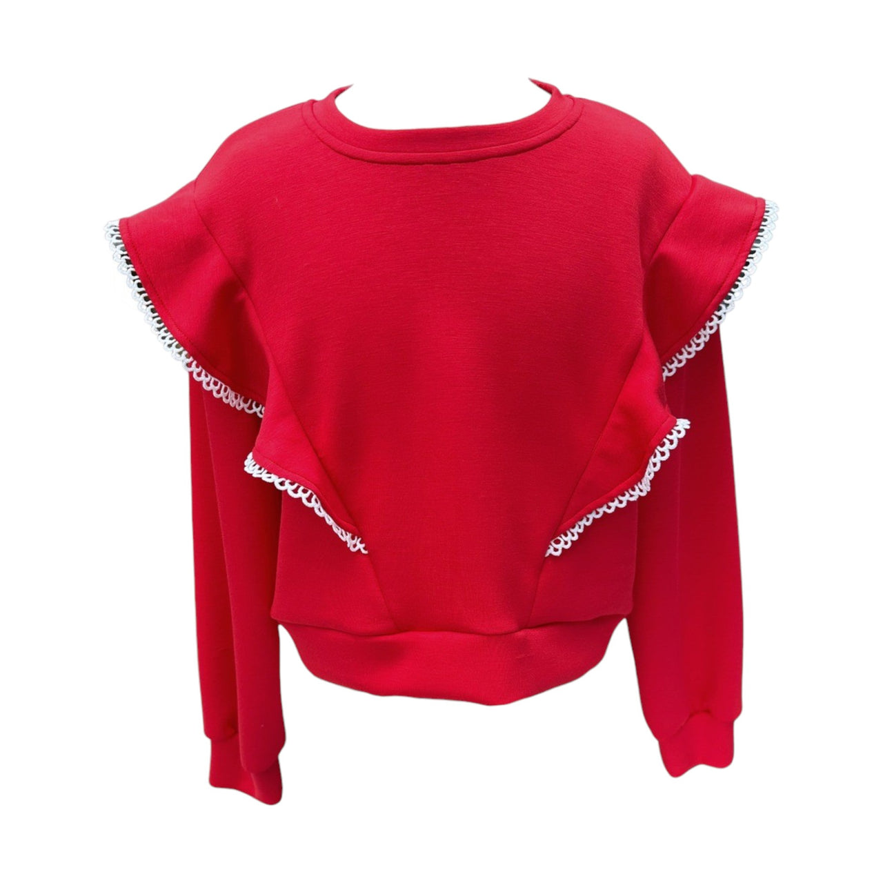 Pleat Livvy Sweatshirt Red 5207