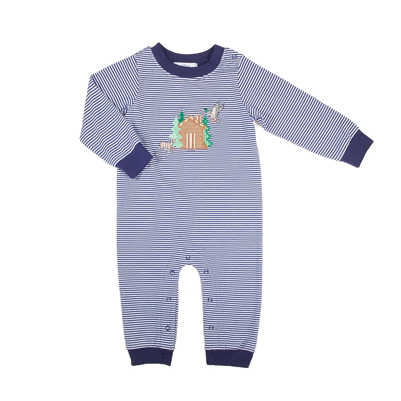 Ishtex Log Cabin Boy's Romper 5F091 5208