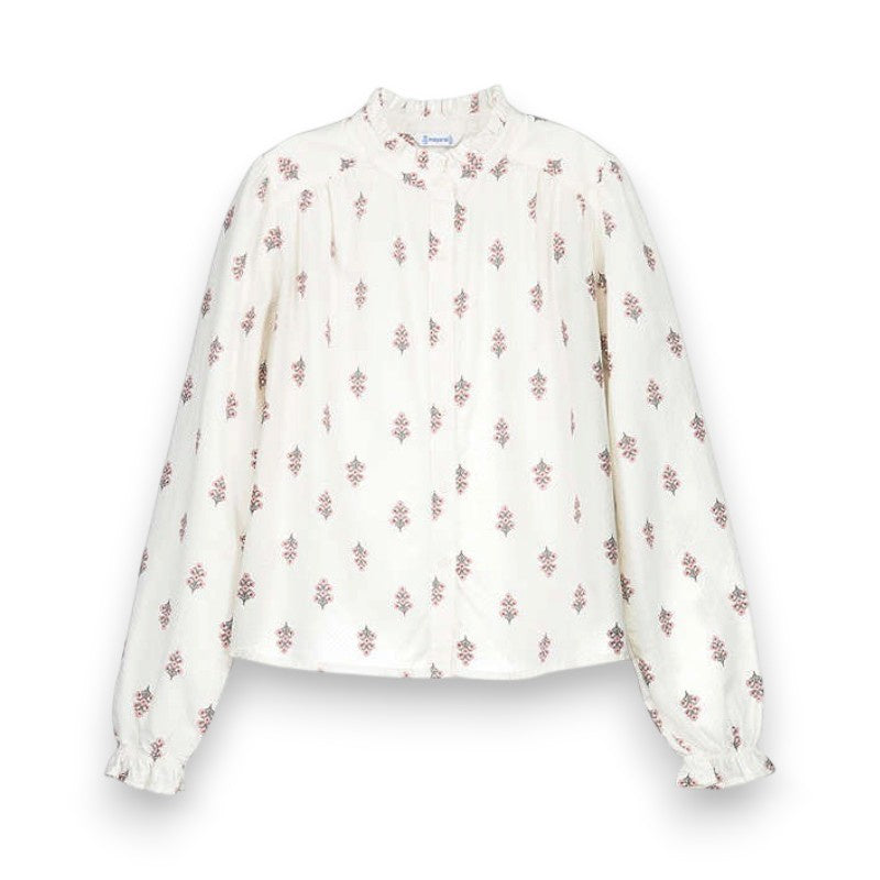 Mayoral Printed Jacquard Blouse 7118