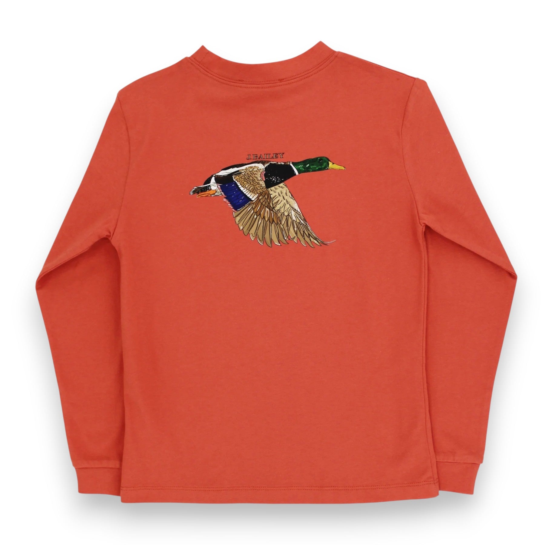 J. Bailey L/S LOGO Tee Mallard/Rust 1028-LOGO-MR 5307