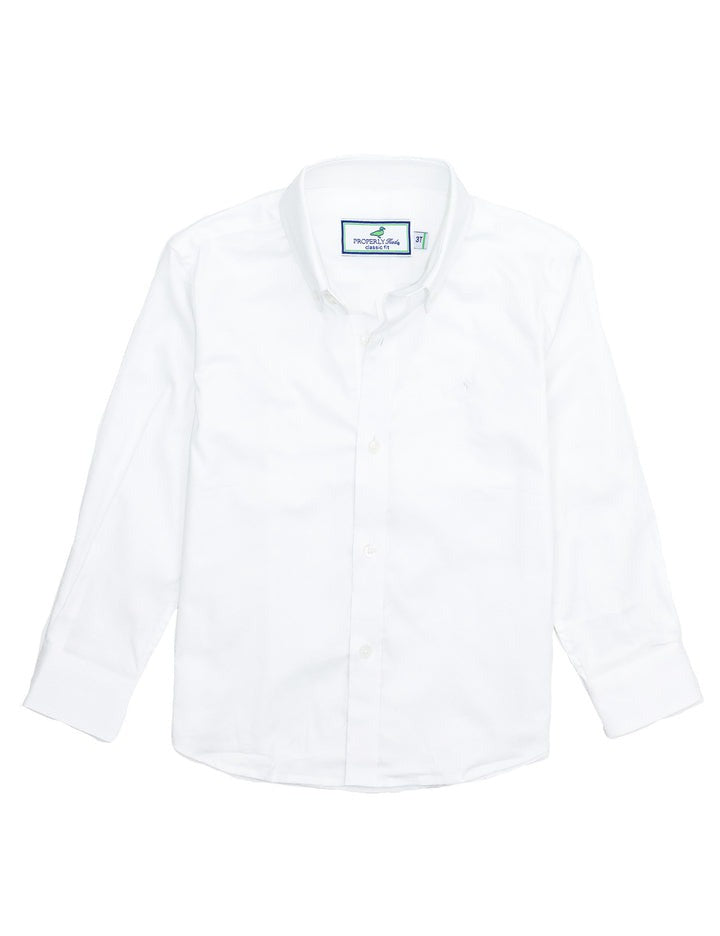 Properly Tied Boys Park Ave Dress Shirt White LDW5001-WHT 5108