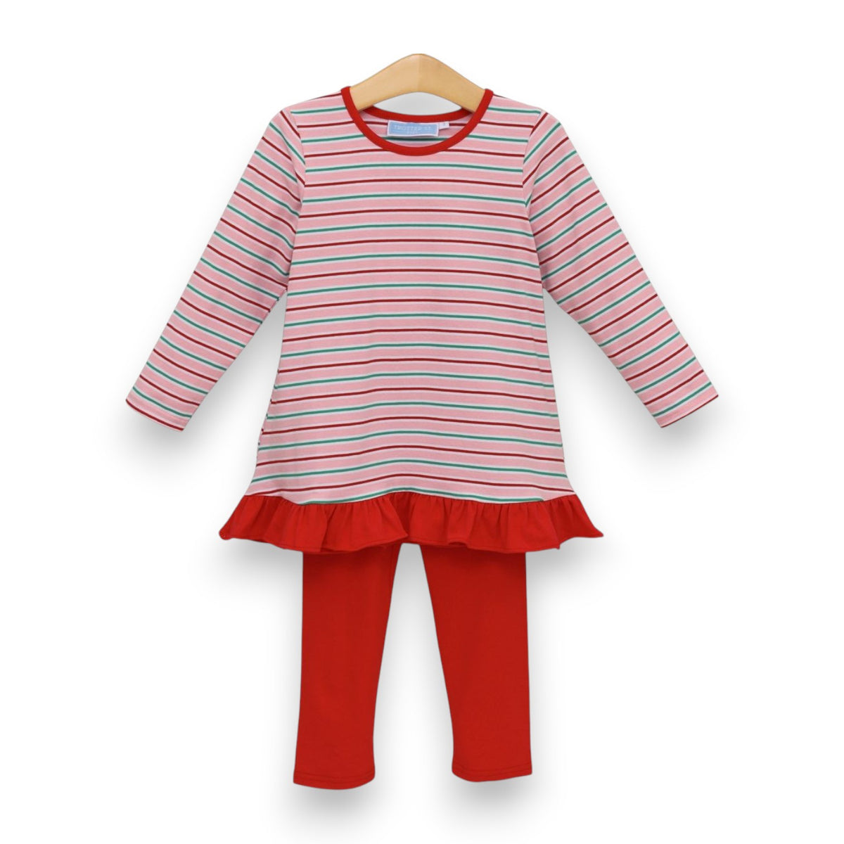 Trotter Street Kids Mia Pant Set Merry & Bright Stripe TSK-02941 5308
