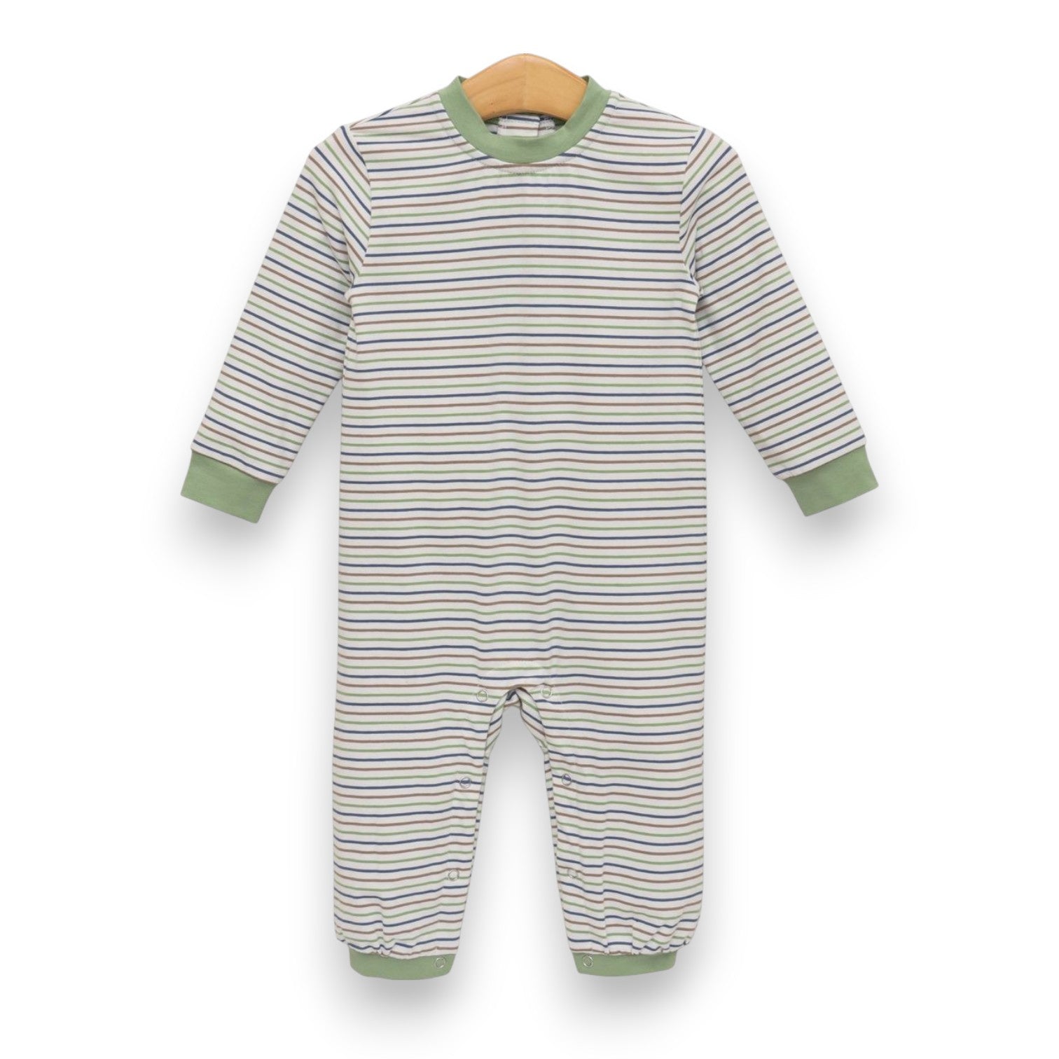 Trotter Street Kids Miller Romper Pine Cove Stripe TSK-03139 5307