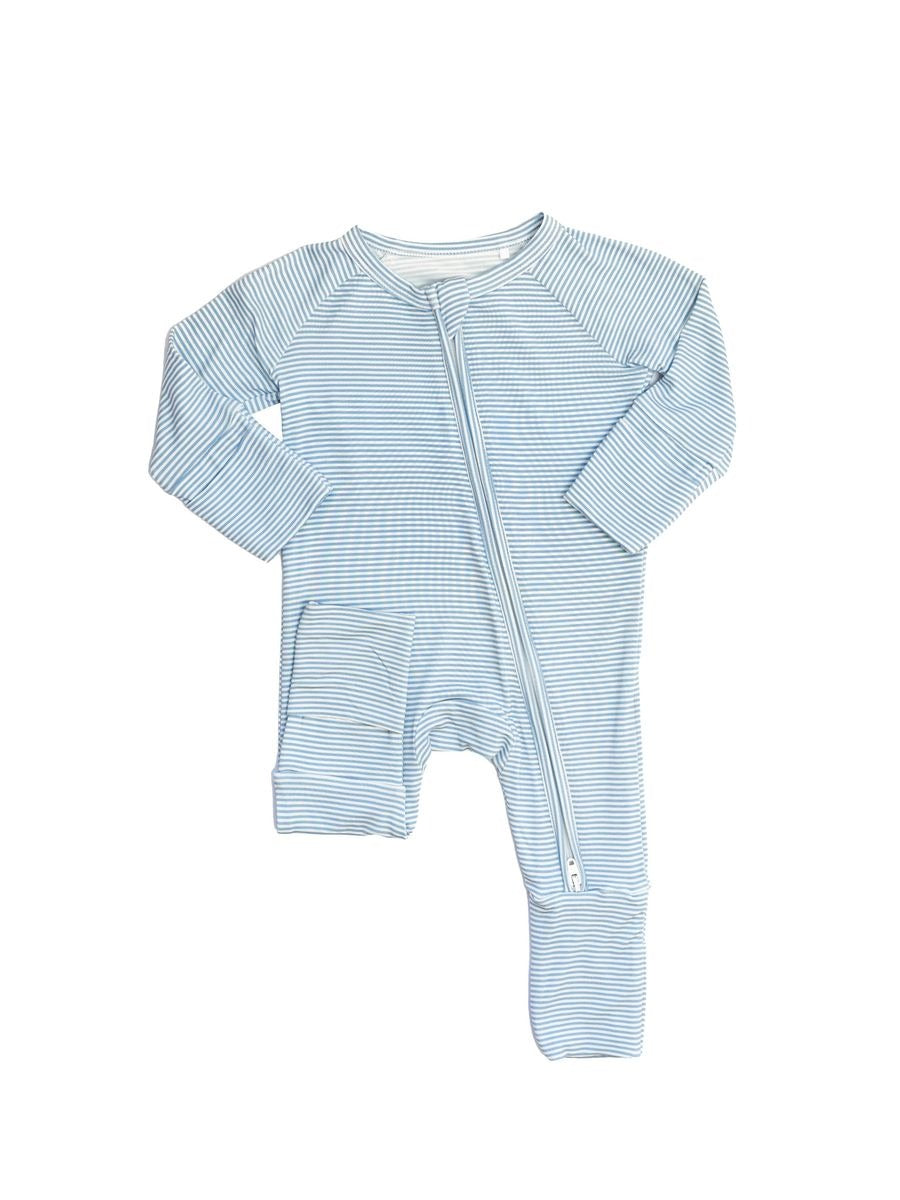 The Uptown Baby Mini Stripe Sleep Romper 5212