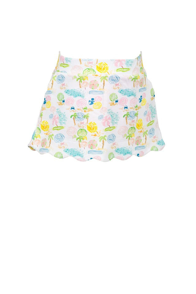 Proper Peony Ocean Club Scallop Skort 5202