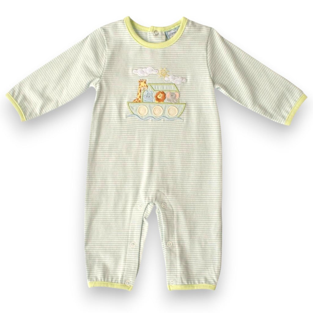 Three Sisters Noah's Ark Boy's Romper 839 5307