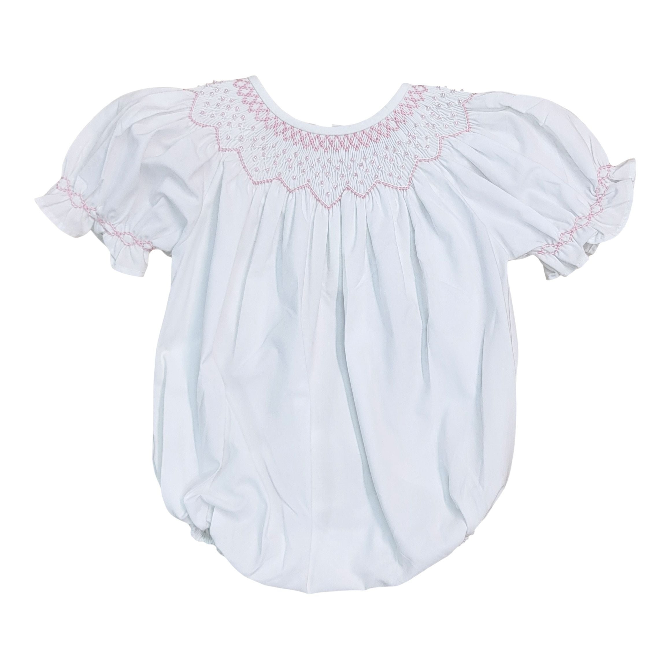 Sweet Dreams Cathy Pink Pearl Smocked White Bubble MT90P-GB 5202