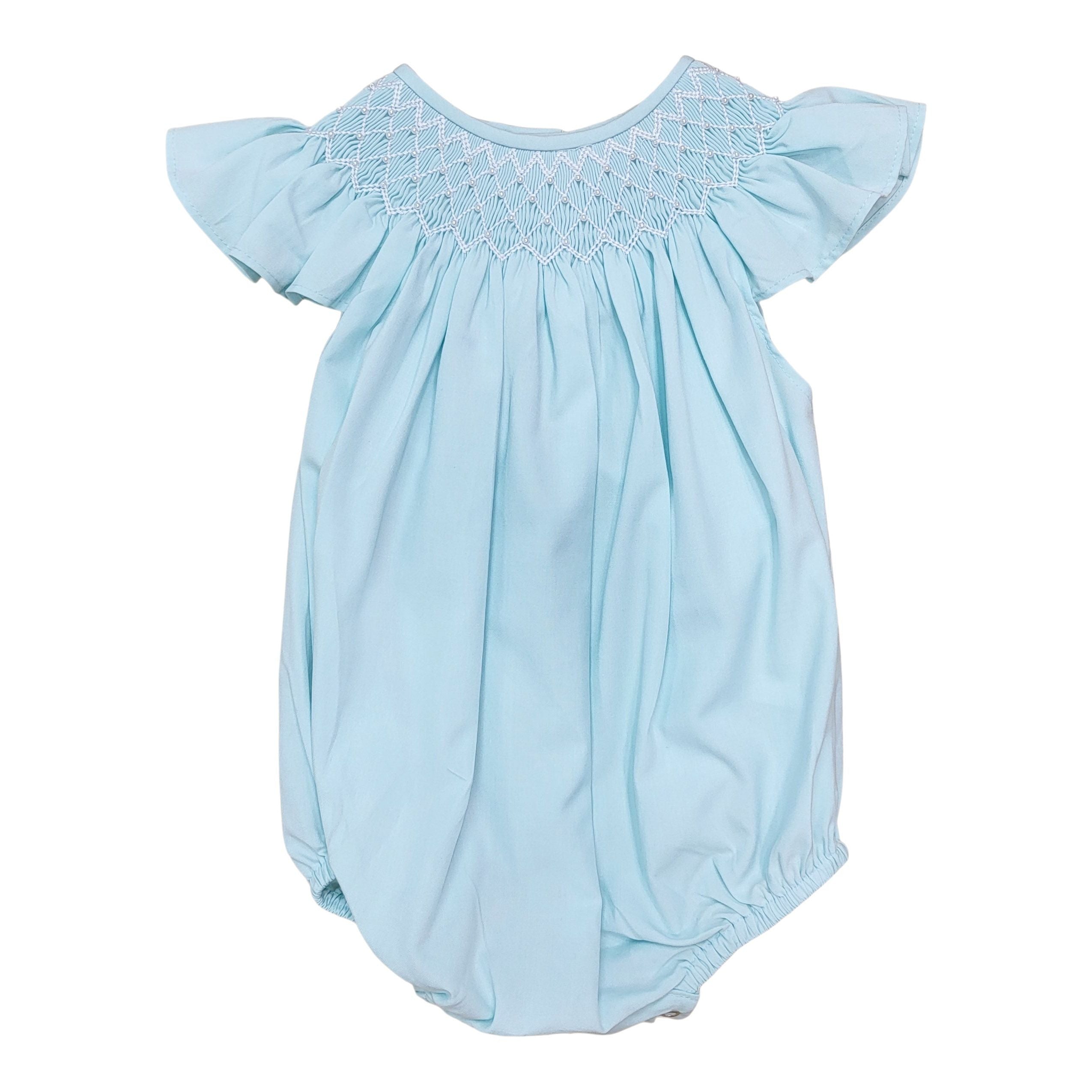 Sweet Dreams Catherine Pearl Smocked Mint Bubble MT26M-GB 5202
