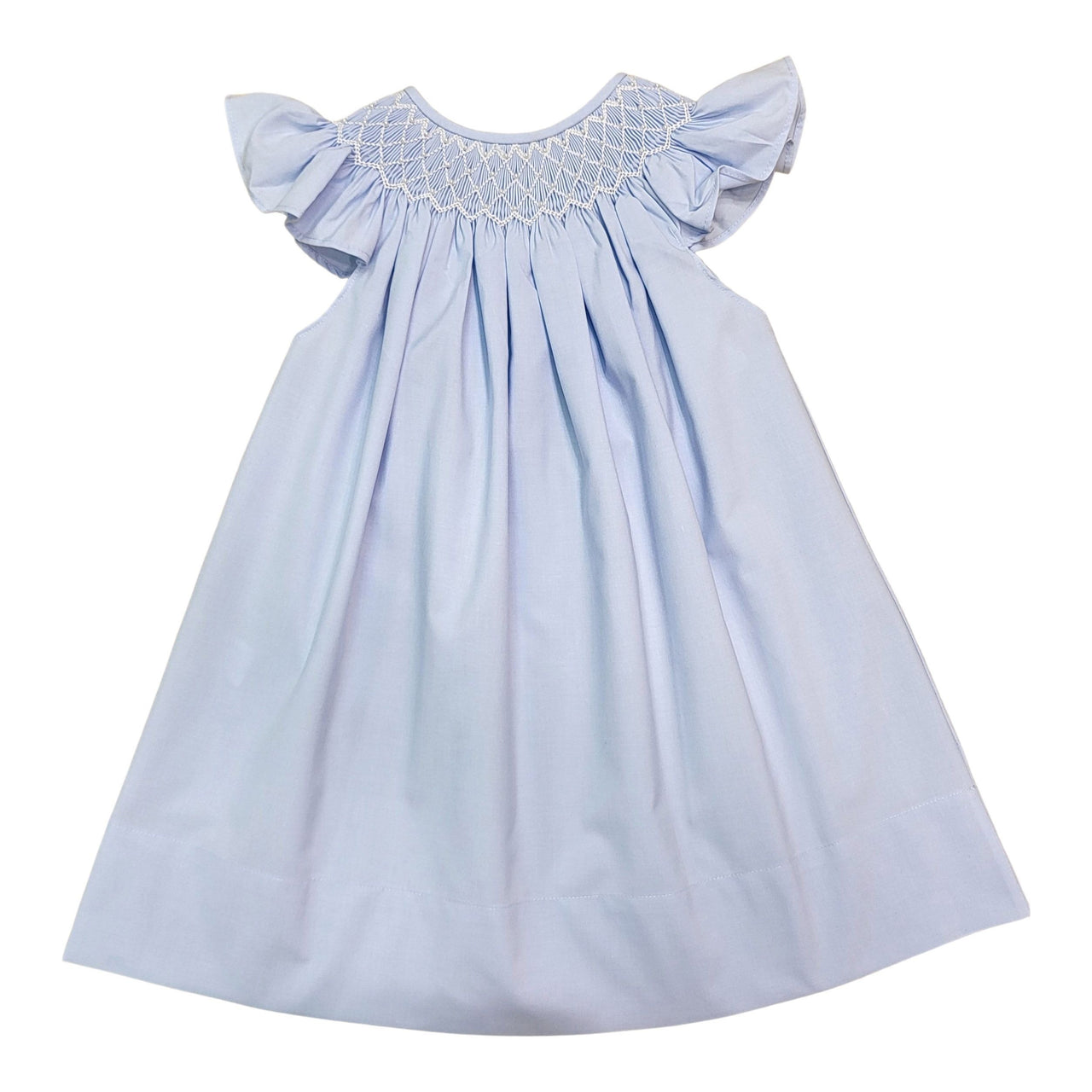 Sweet Dreams Catherine Pearl Smocked Blue Dress MT27P-D 5202
