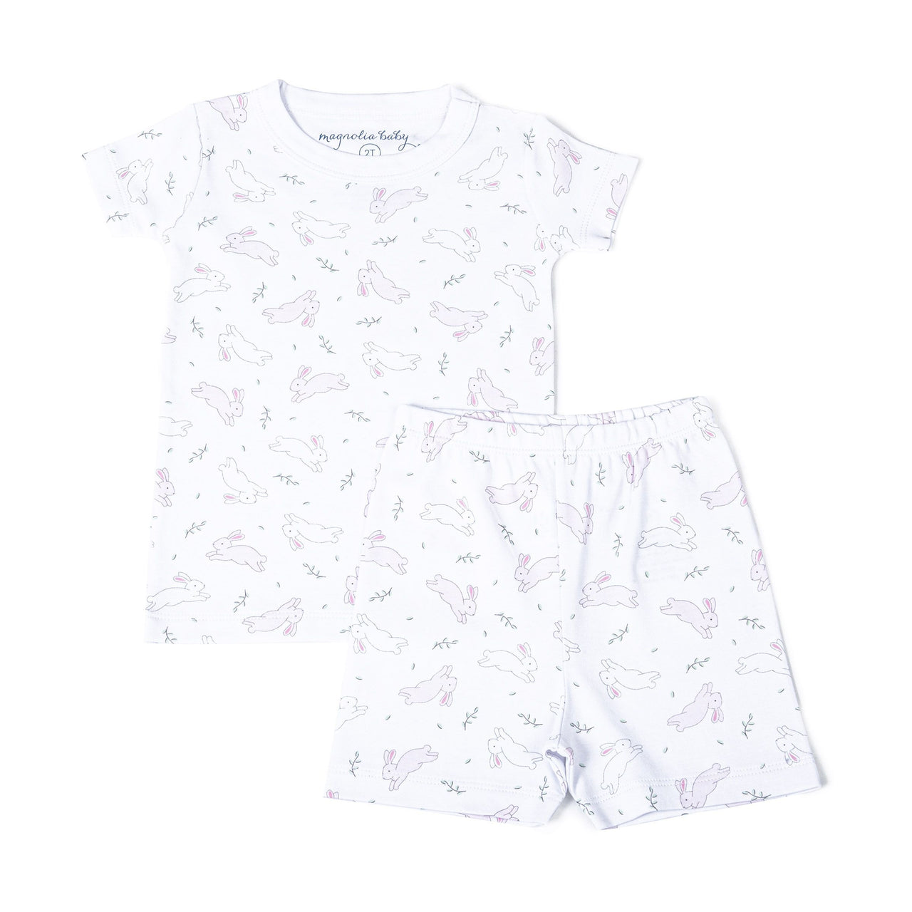 Magnolia Baby Bunny Hop Short Pajamas Pink 5800-SP 5202