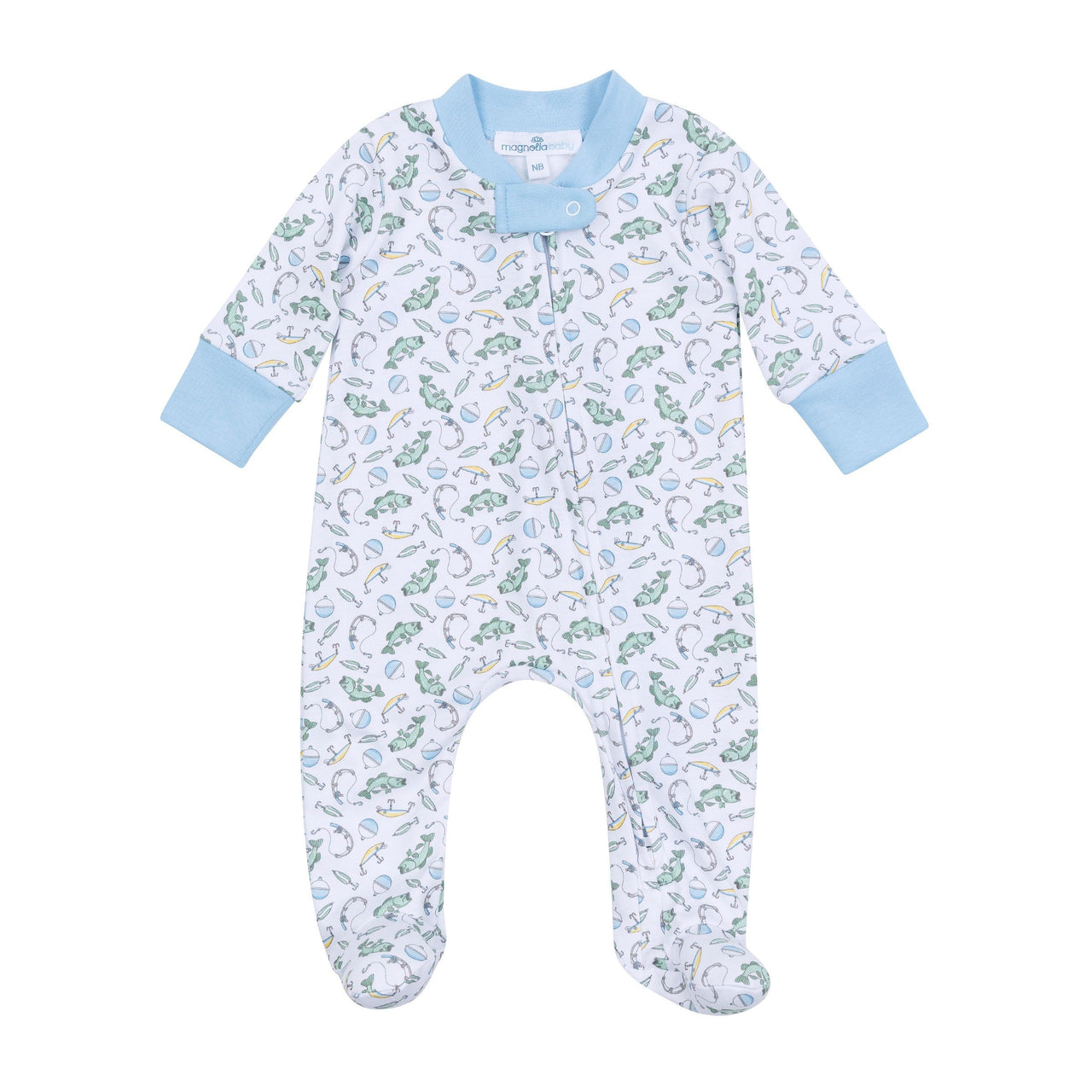 Magnolia Baby Hook, Line and Sinker Printed Footie 5528-428P-LB 5202