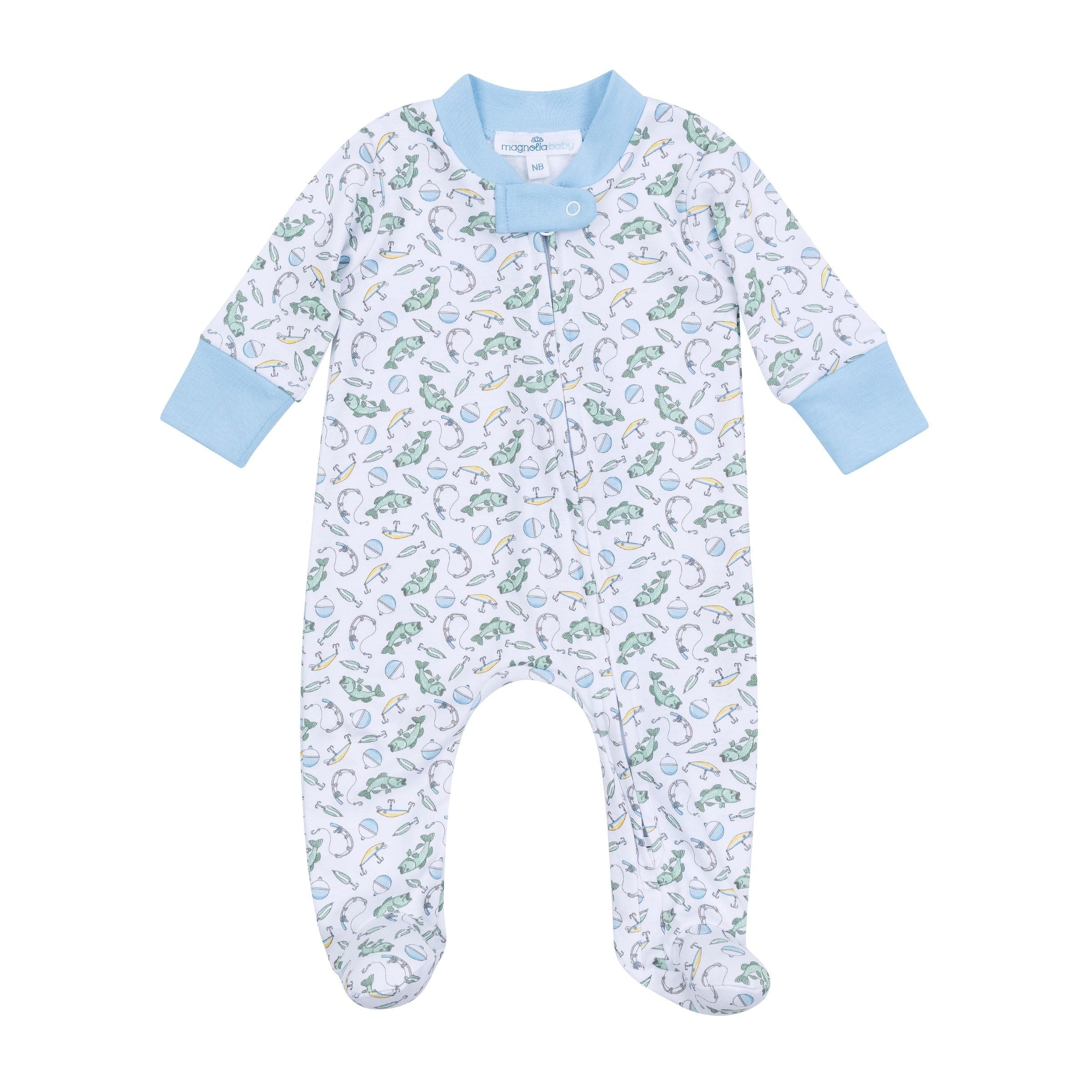 Magnolia Baby Hook, Line and Sinker Printed Footie 5528-428P-LB 5202