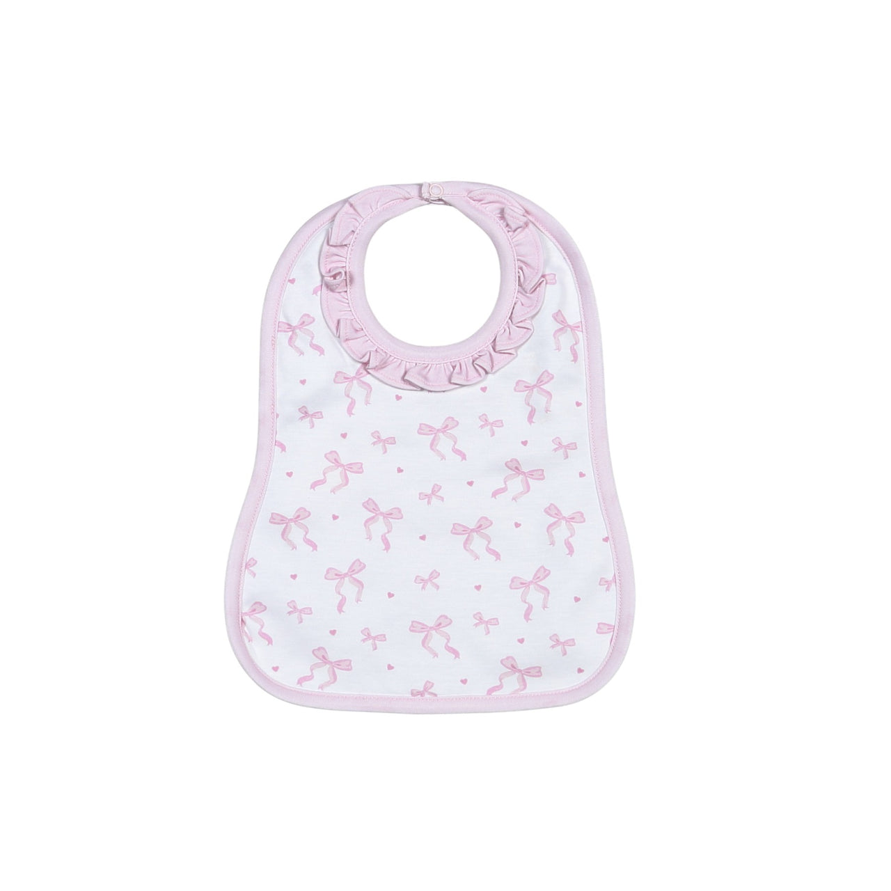 Baby Loren Pink Bows Bib PCQ-018 5207