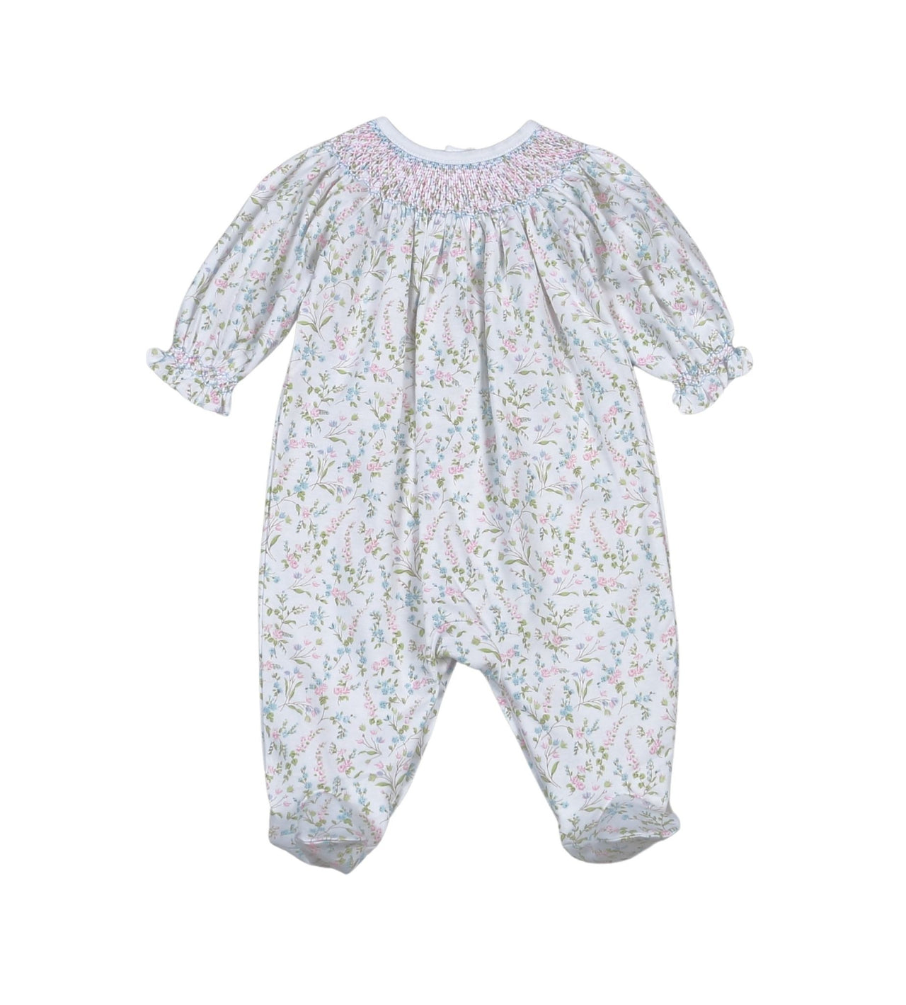 Baby Loren Vivian Floral Hand Smocked Bishop Footie VIV-514 5207