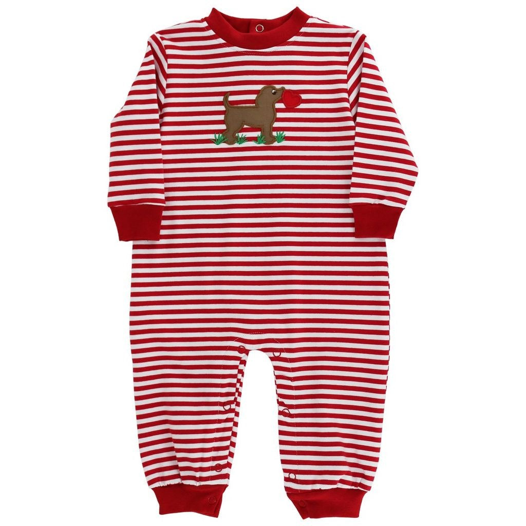 Bailey Boys Puppy Love Knit Romper 25521-COE 5209