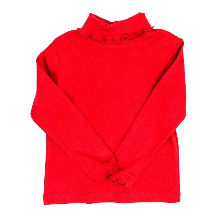 Bailey Boys Red Knit Ruffle Turtle Neck 5109