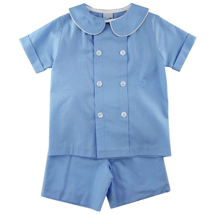 Bailey Boys Chambray Dressy Short Set 25205-DSS 5112