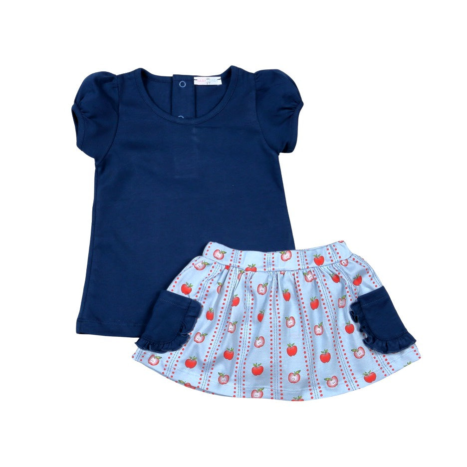 Baby Loren Back to school Pima Skort Set SCL-260 5206