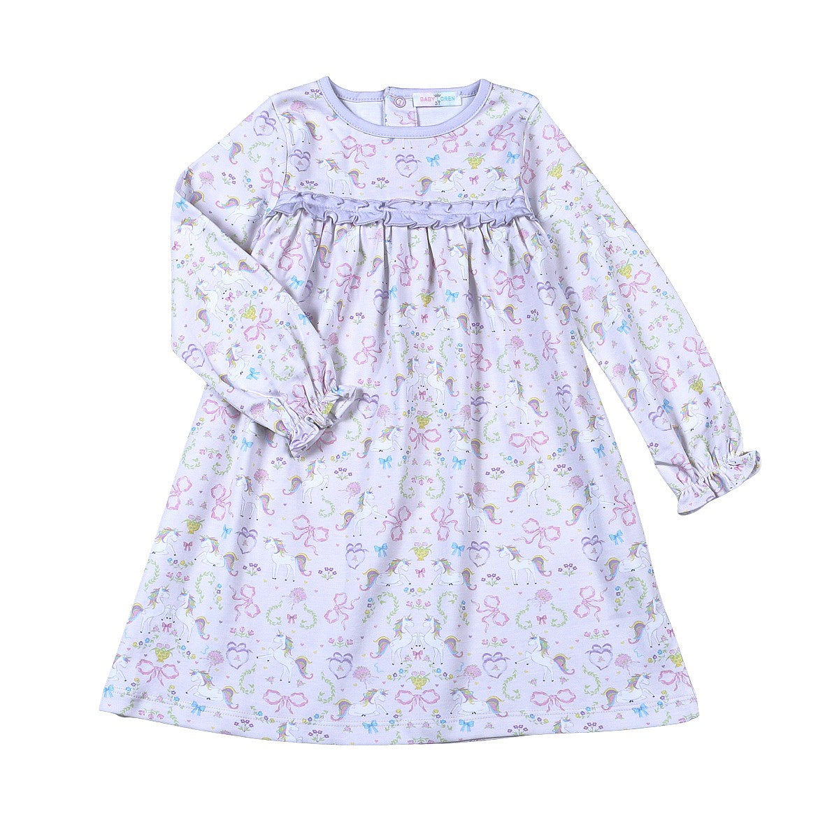 Baby Loren Unicorns Pima Play Dress UCR-340 5207