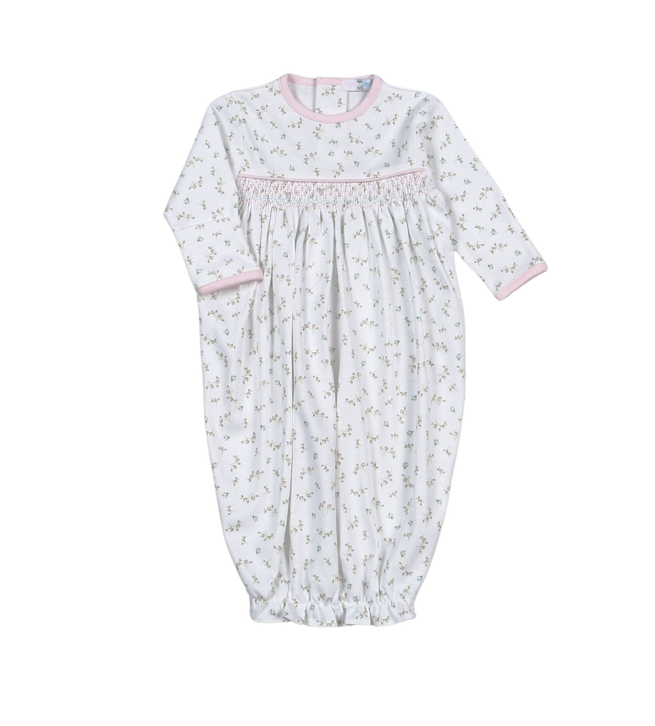 Baby Loren Bella Pink Floral Hand Smocked Gown BEL-419 5207