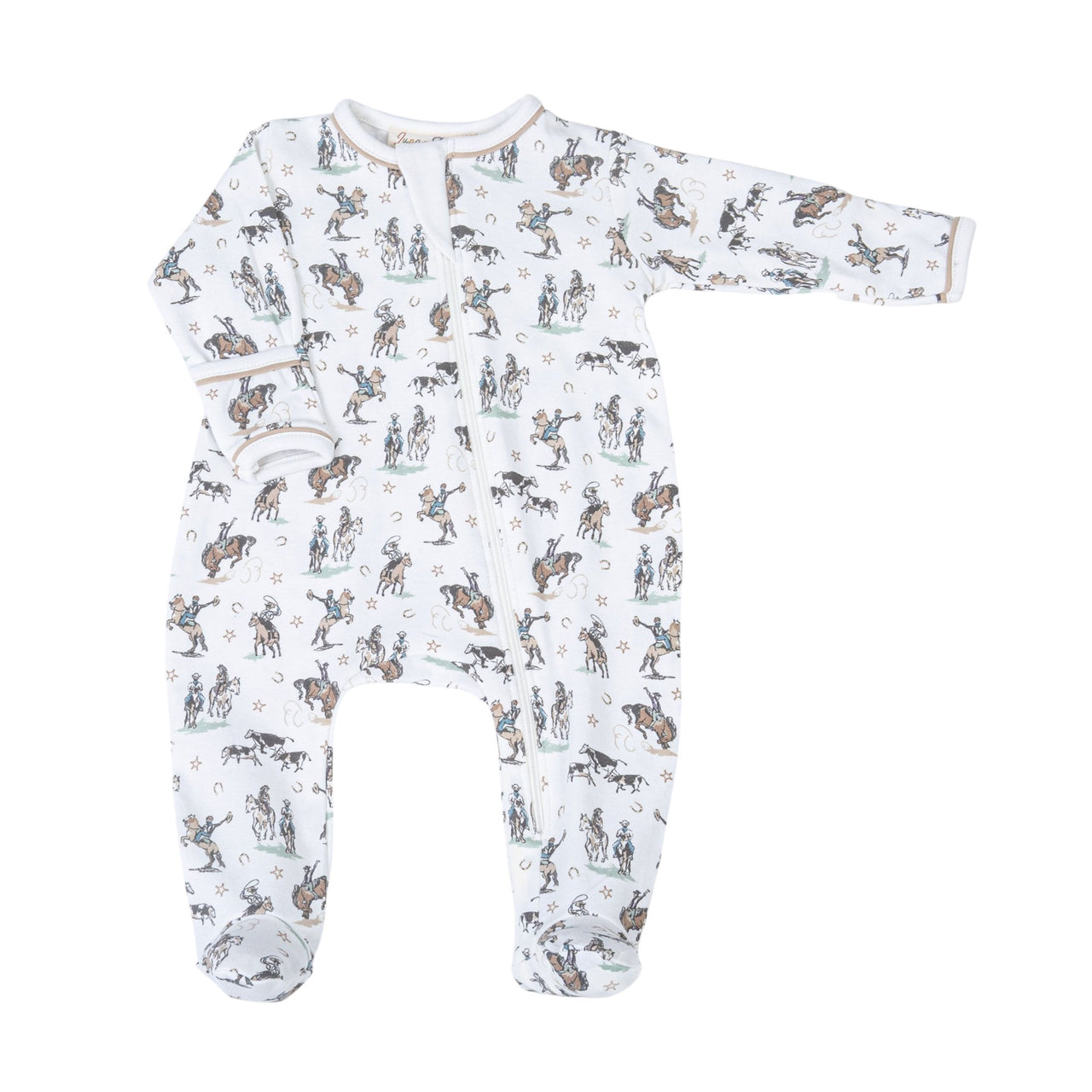 Magnolia Baby Wild West Zipper Pajamas DW 5202