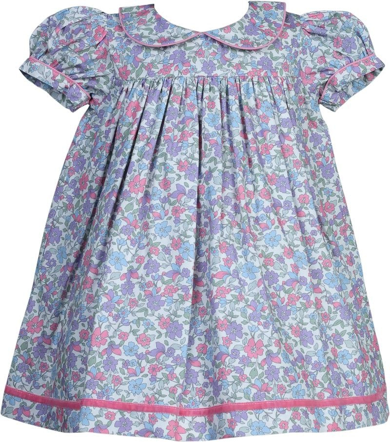 Cotton Kids Pink Floral Empire Dress CK5121 5207