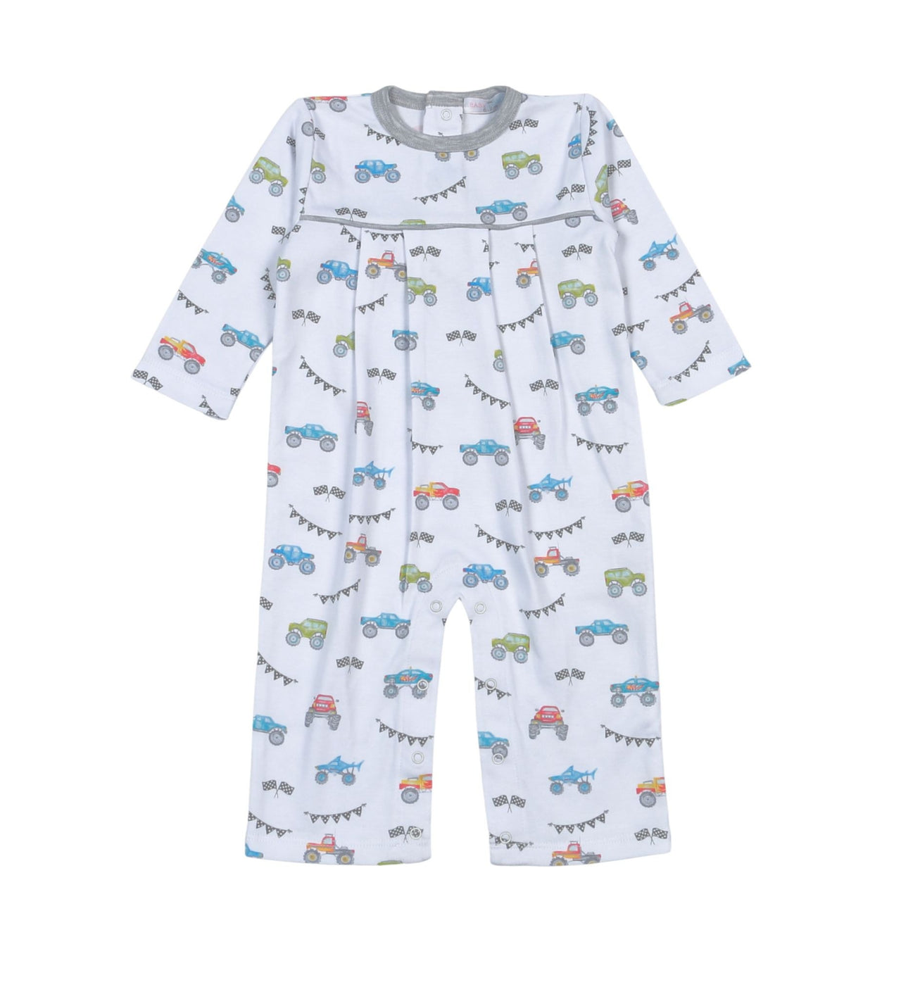 Baby Loren Monster Trucks Pima Romper MST-034 5208