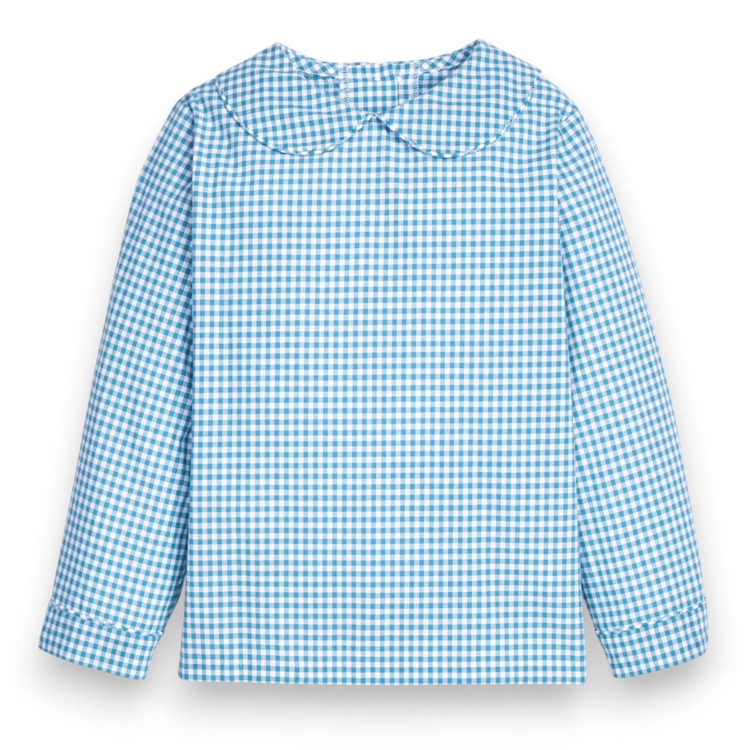 Little English Peter Pan Shirt Alpine Gingham 5308