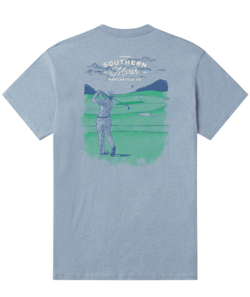 Southern Marsh Youth Pin High Tee Washed Sky Blue 5301