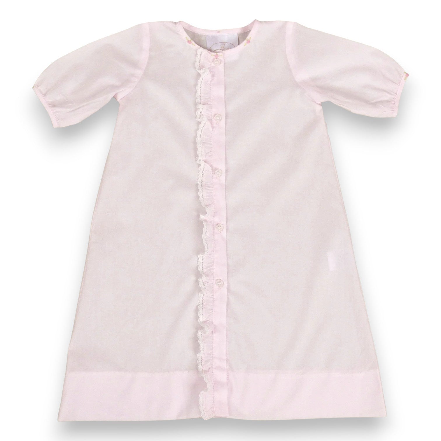The Yellow Lamb Linden Rose Daygown & Diaper Cover Pink 5307