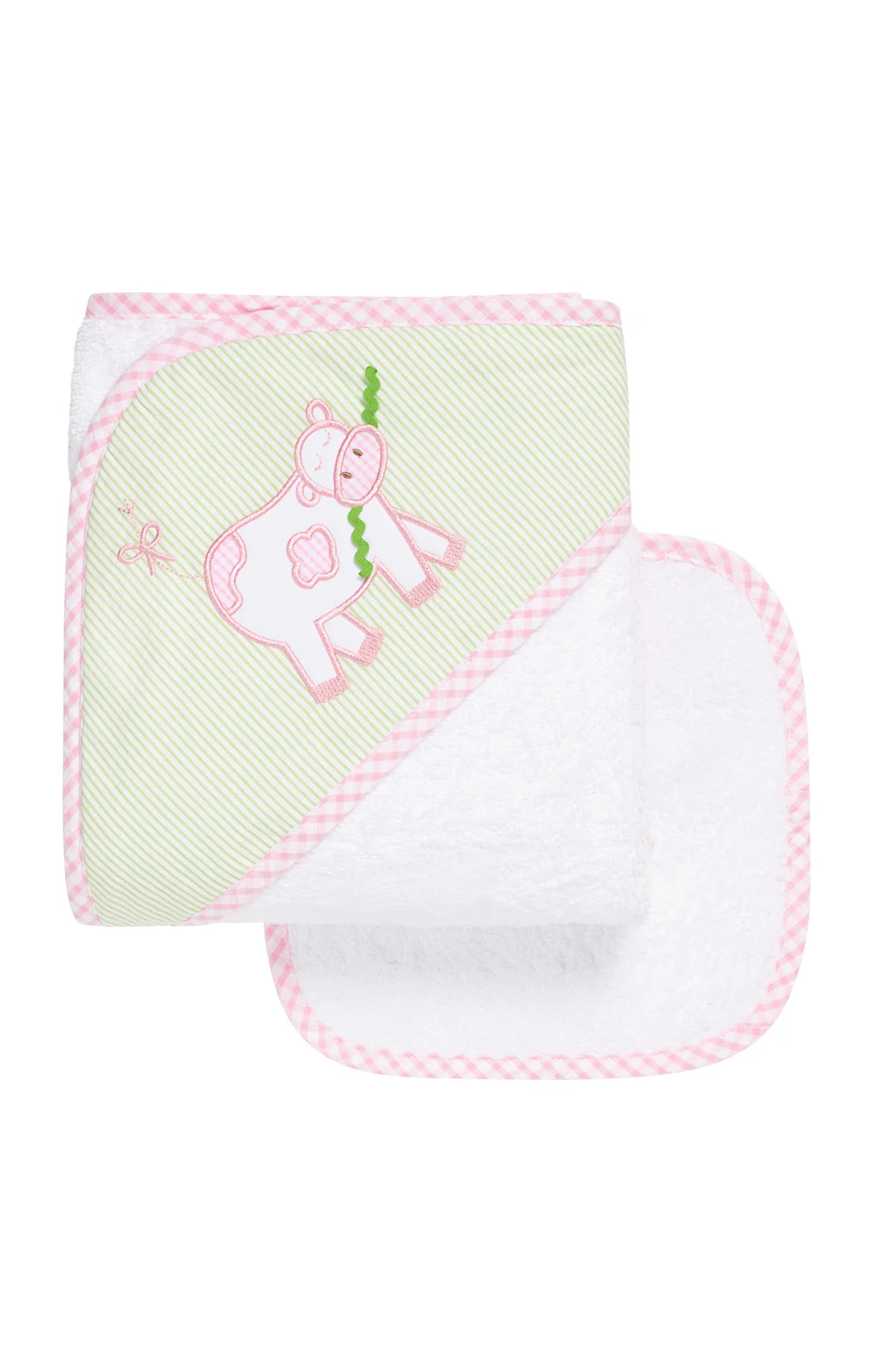 3 Marthas applique hooded towel set NEW
