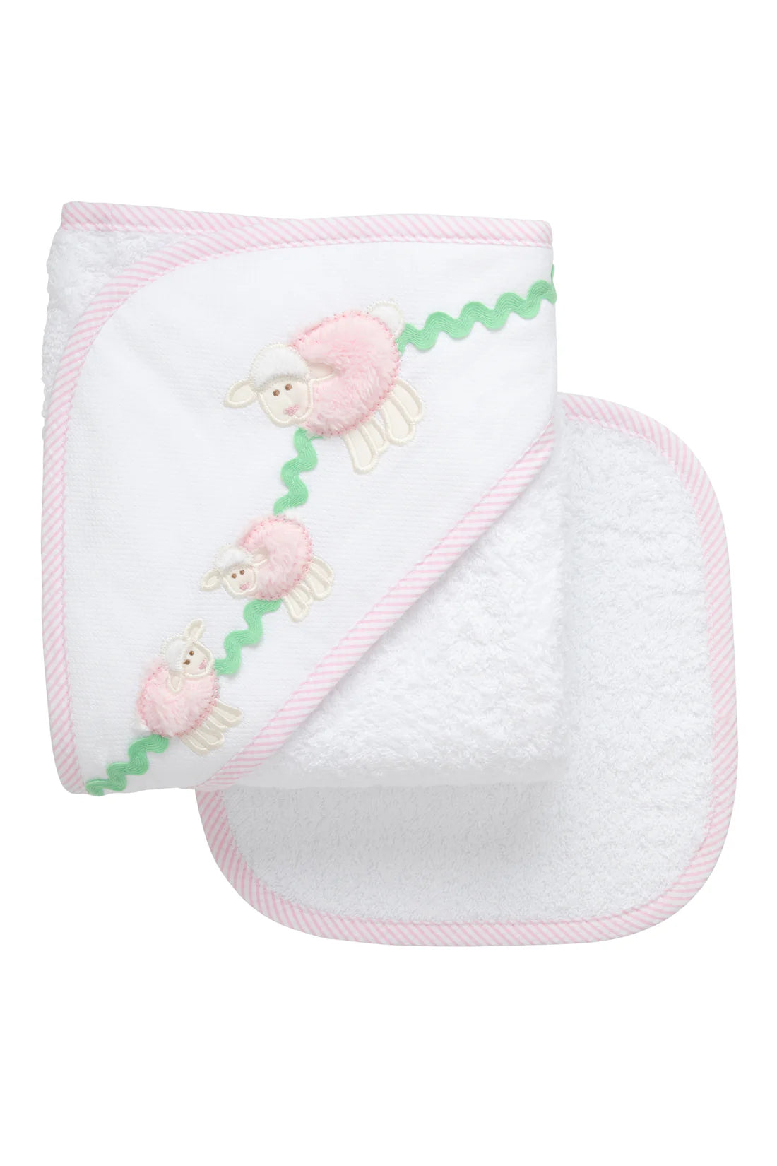 3 Marthas applique hooded towel set NEW