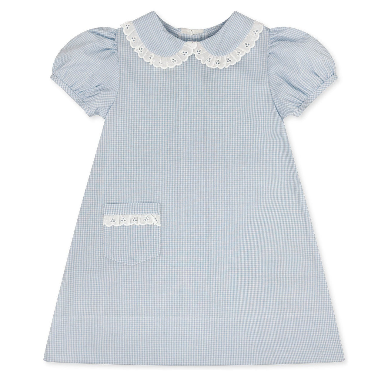 Lullaby Set Pocket Dress Baker Blue Minigingham 5301